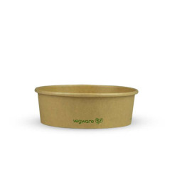 Insalateria tonda in cartoncino kraft water based 500ml ø 15 cm - Ecostoviglie