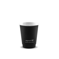 Bicchieri compostabili neri in PLA 240ml - Ecostoviglie.com