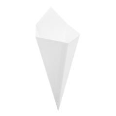Coni in cartone bianco nano-micro 15,7x26,8 cm