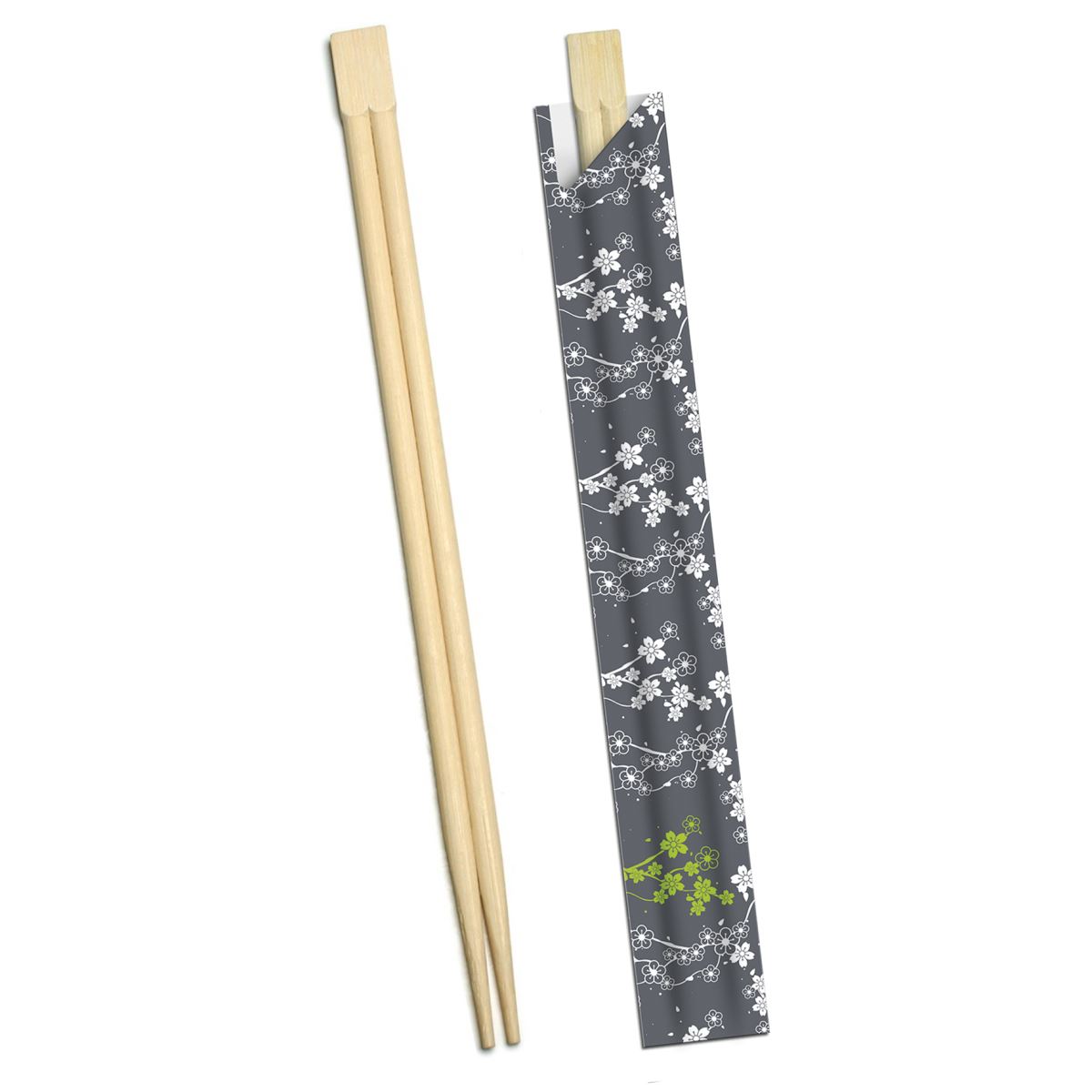 Bacchette legno di bamboo confezionate singolarmente bacchette giapponesi biodegradabili MAQA 100 paia Bacchette sushi 21 cm 