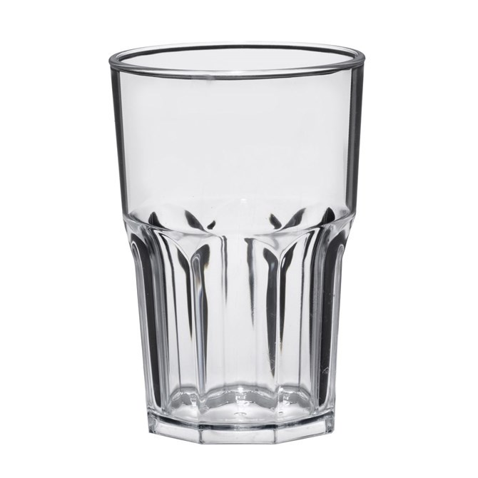 Garnet Trasparente Bicchiere Riutilizzabile “Granity 40 Set da 6 Pezzi Plastica Lavabile in lavastoviglie-40 Bordo/ 33-35 cl a Servizio-Made in Italy 0.4 Litri 
